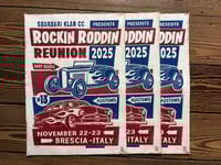Image 1 of Rockin Roddin Reunion 2025 Linocut Print FREE SHIPPING