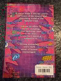 Image 2 of Welcome to the Splatter Club Vol. 3