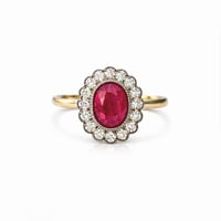 Image 2 of Diana Ruby Halo Ring
