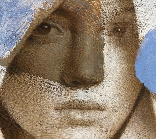 Composition wiith ultramarine and brown  II