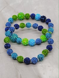 Image 7 of 2pc Ocean Crush Stack – Arm Kandii™ Rhinestone Bracelet Set