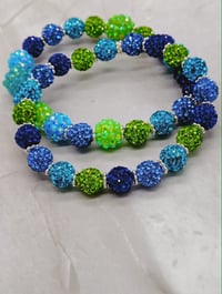 Image 6 of 2pc Ocean Crush Stack – Arm Kandii™ Rhinestone Bracelet Set