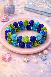 Image 1 of 2pc Ocean Crush Stack – Arm Kandii™ Rhinestone Bracelet Set