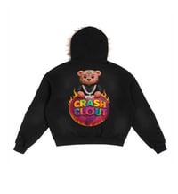 Image 2 of SunFadeFur hoodie w: back