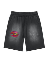 Image 1 of Washed Wyezy world shorts 