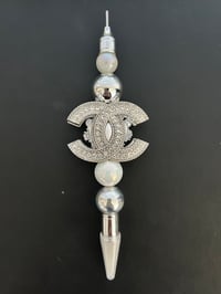 Cc silver Beaded diamond picker pen (ONLY 1 AVAILABLE)