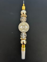 Gold Cc Beaded diamond picker pen (ONLY 1 AVAILABLE)