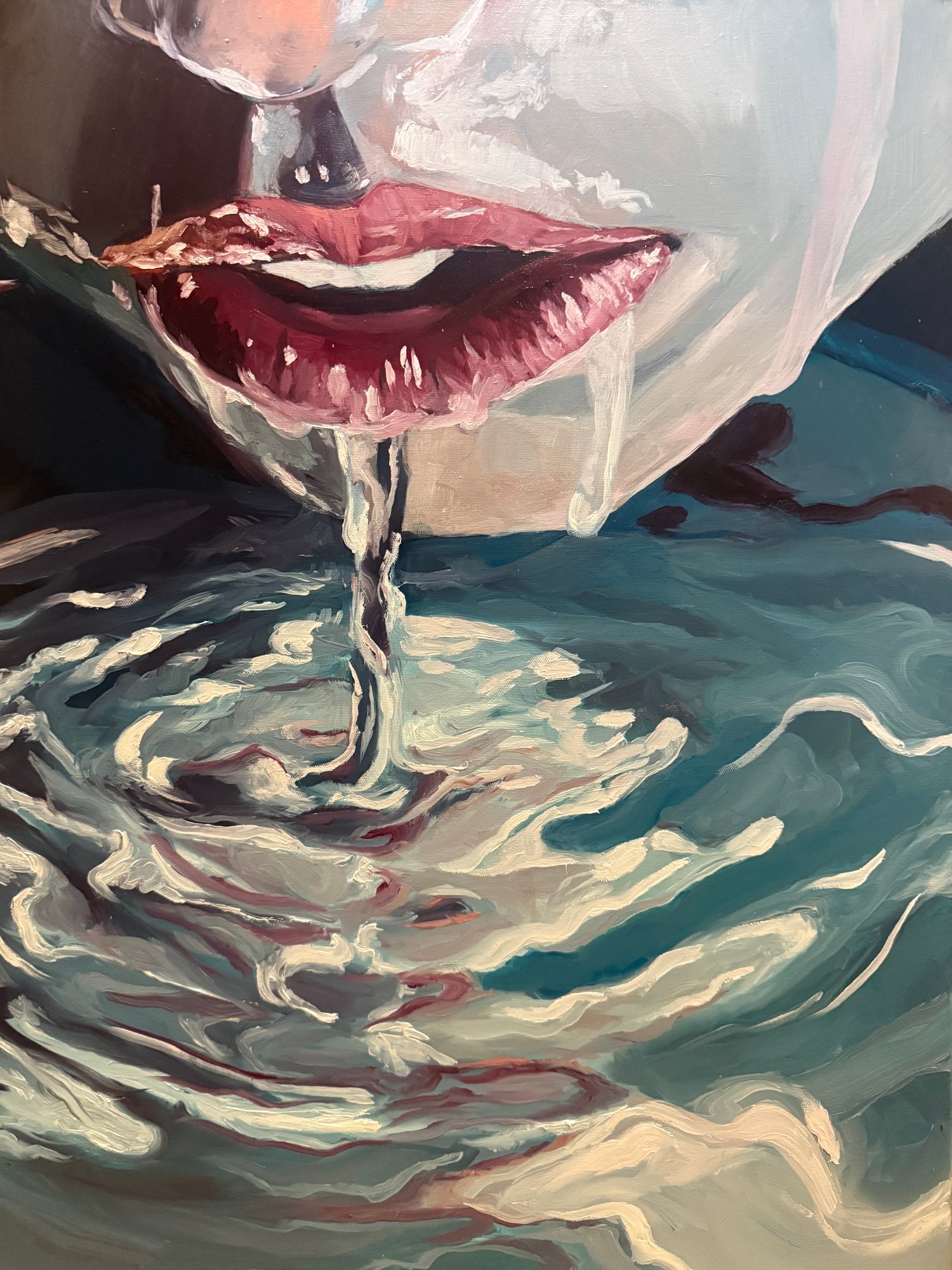 Painting - The wellspring of sorrow