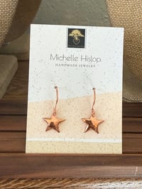 Copper Star earrings