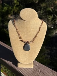 Natural wood & Stone necklace 