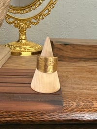 Hammered Brass ring 