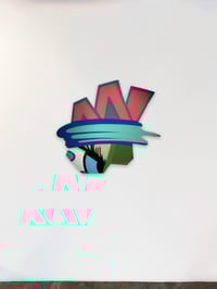 Image 8 of "Untitled (Hot Pink Letters)" by John "CRASH" Matos