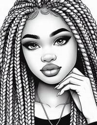 Image 2 of Melanated Beauty Digital Coloring Book