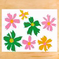 Image 1 of FLOWERS MINI GREETING CARD (SINGLE OR BOX OF 6)