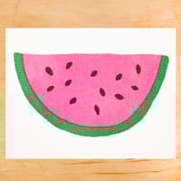 Image 1 of WATERMELON MINI GREETING CARD (SINGLE OR BOX OF 6)