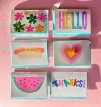 Image 2 of HEART MINI GREETING CARD (SINGLE OR BOX OF 6)