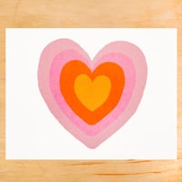 Image 1 of HEART MINI GREETING CARD (SINGLE OR BOX OF 6)