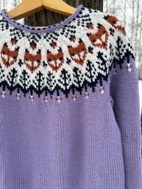 Image 2 of “Into the wild” sweater - Lilac - Ready to ship