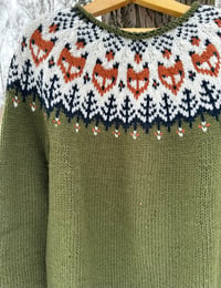 Image 2 of “Into the wild” sweater - Pine green - Ready to ship