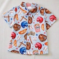 Image 1 of All-Star Snack Shack – Baseball Button-Up