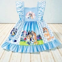 Bluey’s Backyard Adventure – Ruffle Strap Dress