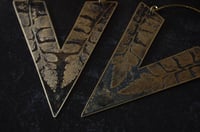 Image 3 of Large Fern Triangle Hoops C