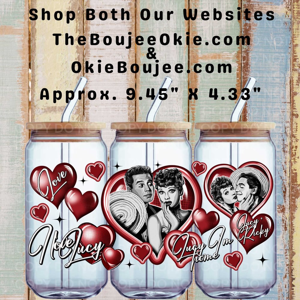 Image of I Love Lucy Uv Dtf Wrap Double Sided  W0868