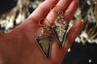 Image 3 of Fern and Labradorite Drop Earrings