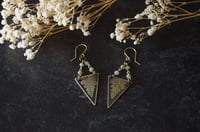 Image 2 of Fern and Labradorite Drop Earrings