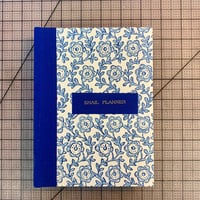 Image 2 of Risograph Snail Planner - Light Blue Floral Cover
