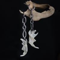 Steel Chain Jaw Earrings