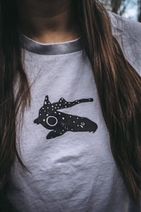 Image 2 of SUPPORT LOCAL LESBIANS epaulette shark tee