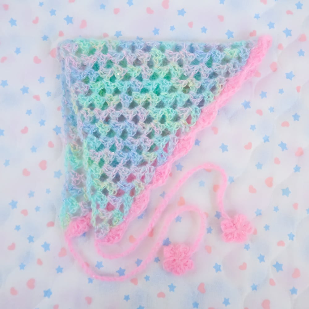 Crochet Bandana Headdress: Mermaid