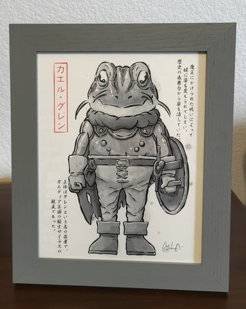 Image of Frog Gyotaku 8x10