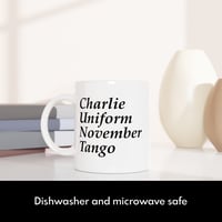 Image 3 of Charlie Uniform November Tango Funny Swear Word Novelty Mug