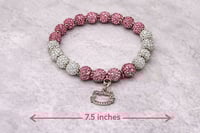 Image 4 of Pink Ice Crystal Kitty Charm Bracelet