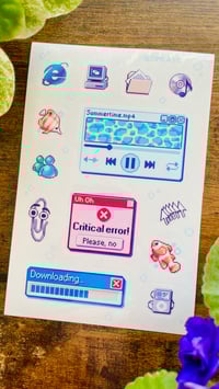 Image 4 of "Frutiger Aero" transparent sticker sheet