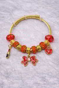 Image 3 of Crimson & Wine Snake Charm Bracelets