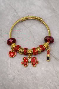 Image 6 of Crimson & Wine Snake Charm Bracelets