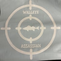 11.5” “Walleye Assassin” Permanent  Vinyl Sticker
