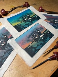 Image 3 of Murmuration - Wood Engraving 