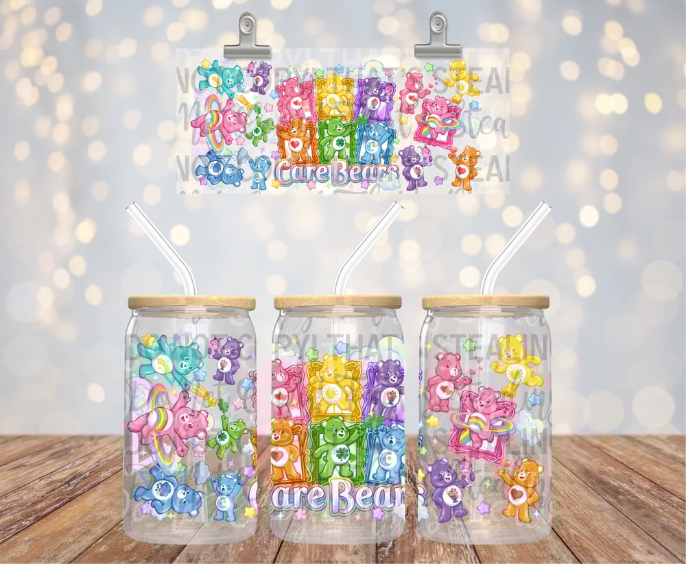 Image of Care Bears Uv Dtf Wrap Double Sided  W0877