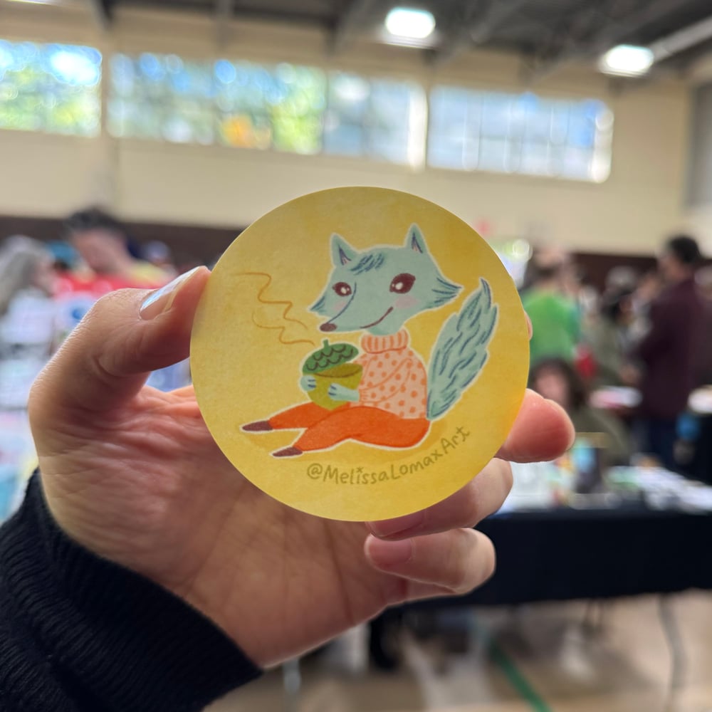 Image of 3 COZY-FOX STICKERS