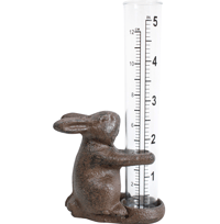 Cast Iron Rain Gauge - Rabbit