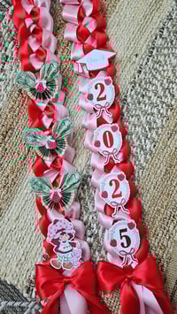 Image 1 of Custom Graduation Lei - Strawberry shortcake Graduation lei 2 colors
