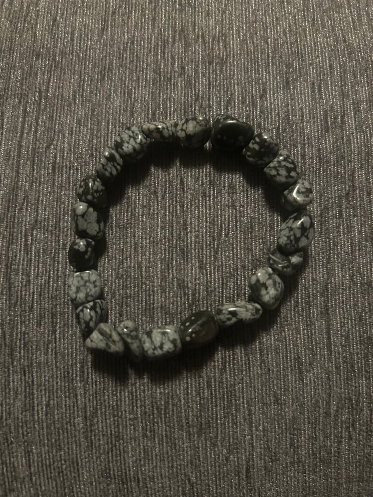Image of Snowflake Obsidian set