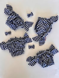 Image 5 of Bikini vichy bleu marine