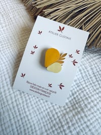 Broche FOLIA Jaune