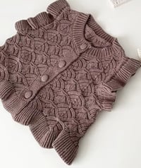 Image 3 of Ruffle Brown Cotton Vest