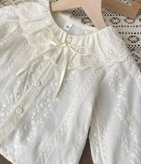 Image 1 of Cotton Ruffle Blouse